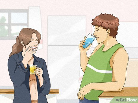 Drink some water and eat a probiotic-rich food.