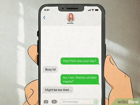 Step 2 Their messages become brief and vague.