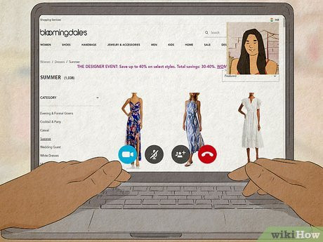 Pick out clothes and cool gifts for one another while online shopping.