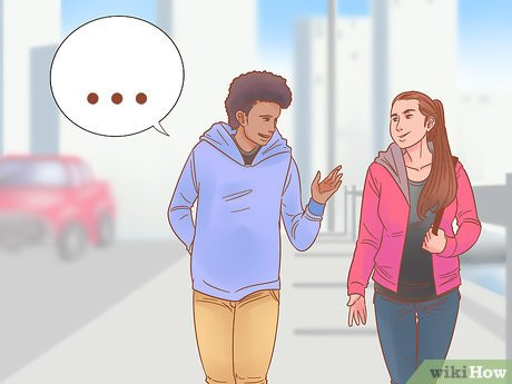 Step 1 Go up to her and start a conversation.